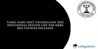 Tamil Nadu NEET Counselling 2024-2025: Provisional Refund List for MBBS/BDS Courses Released